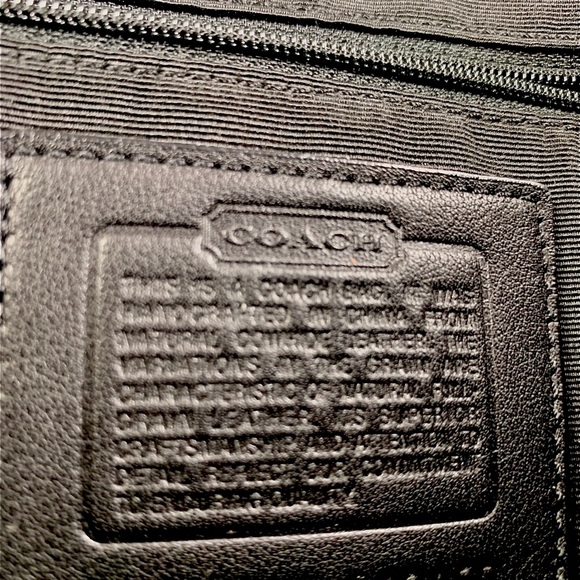 NWOT Black Bucket Leather Coach bag - Picture 11 of 11